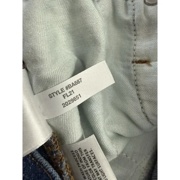 J Crew Womens High-Rise Peggy Tapered Jean Size 30 Authentic Blue Wash Barrel - Picture 7 of 11